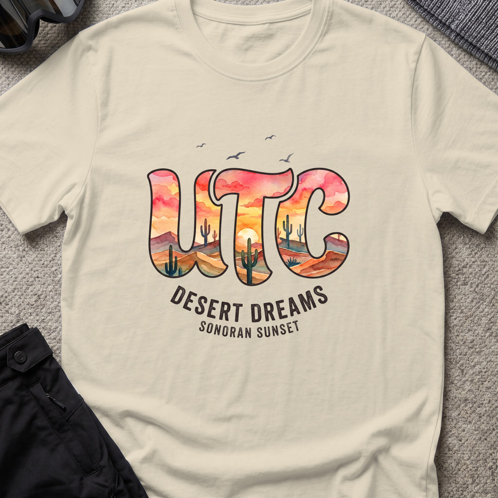 Desert Dreams T-Shirt in Sand, front view.