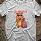Dress for the Job You Want T-Shirt in Sport Grey, front view.