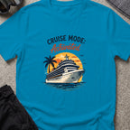 Cruise Mode Activated T-Shirt in Antique Sapphire, front view.