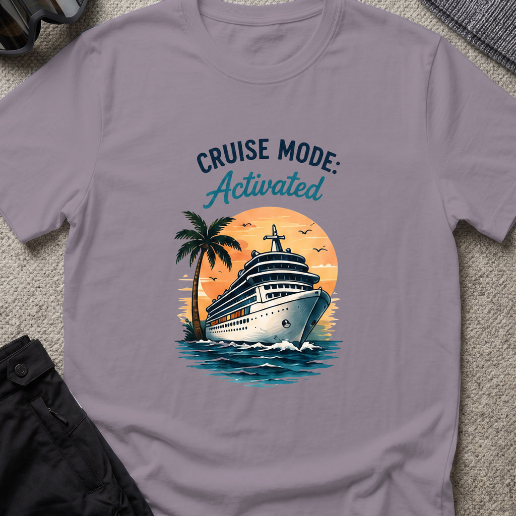 Cruise Mode Activated T-Shirt in Paragon, front view.