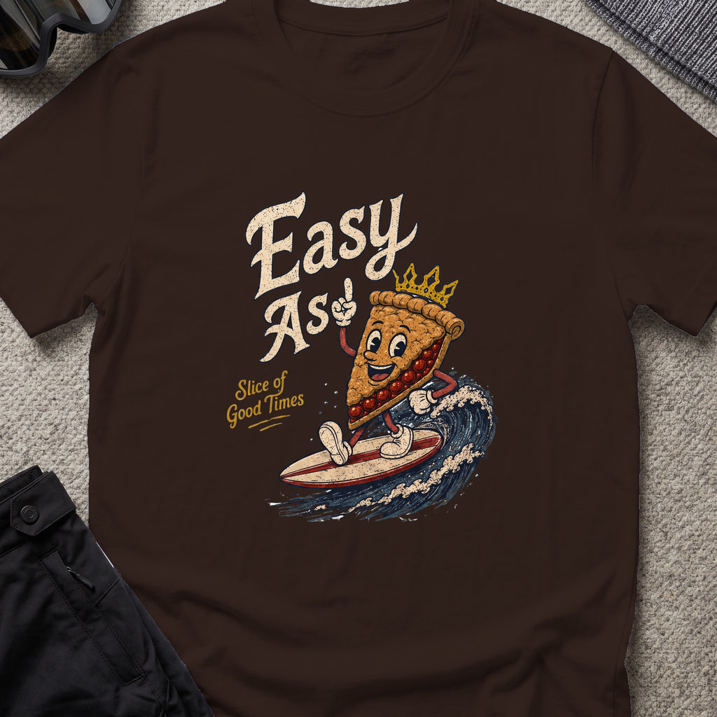 Slice of the Good Life T-Shirt in Dark Chocolate, front view.