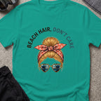 Cruise Hair Don't Care T-Shirt in Jade Dome, front view.