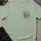 Island Vibes 2 T-Shirt in Sage, front view.
