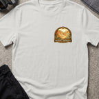 Desert Therapy T-Shirt — Desert Arch in Ice Grey, front view.