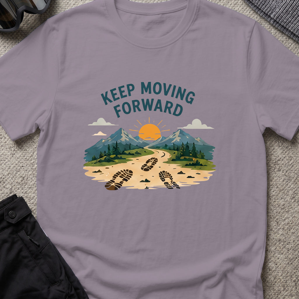 Keep Moving Forward T-Shirt in Paragon, front view.