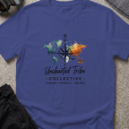 Uncharted World T-Shirt in Metro Blue, front view.
