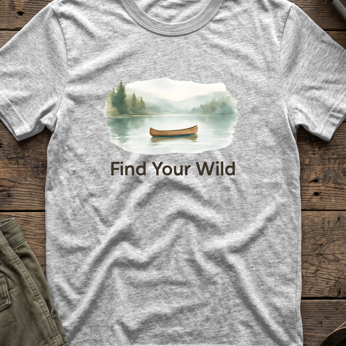 Find Your Wild T-Shirt in Sport Grey, front view.
