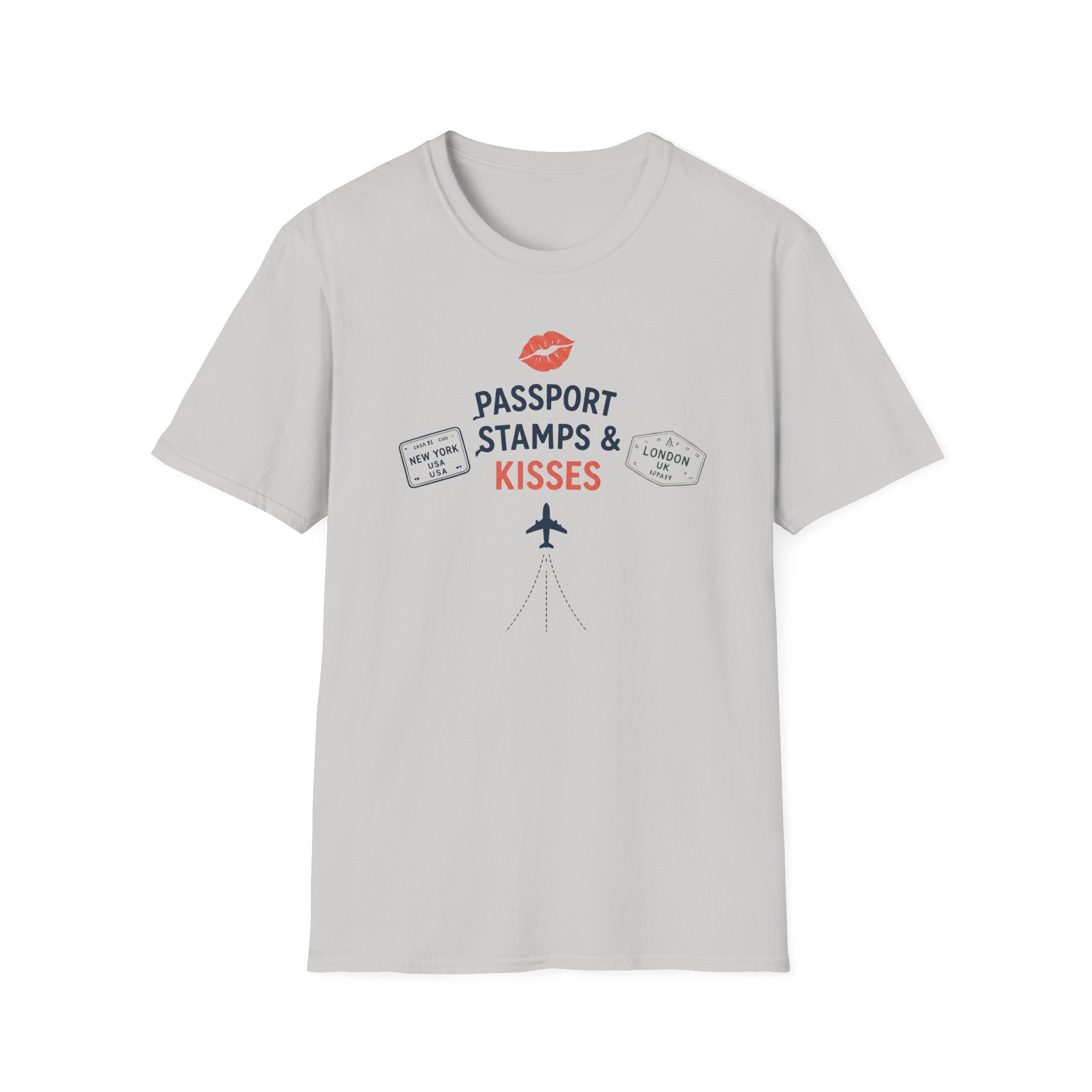 Passport Stamps and Kisses T-Shirt