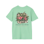 Packed the Island T-Shirt in Mint Green, back view.