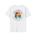 Uncharted Tribe Collective T-Shirt — Shoreline Seal in White, back view.