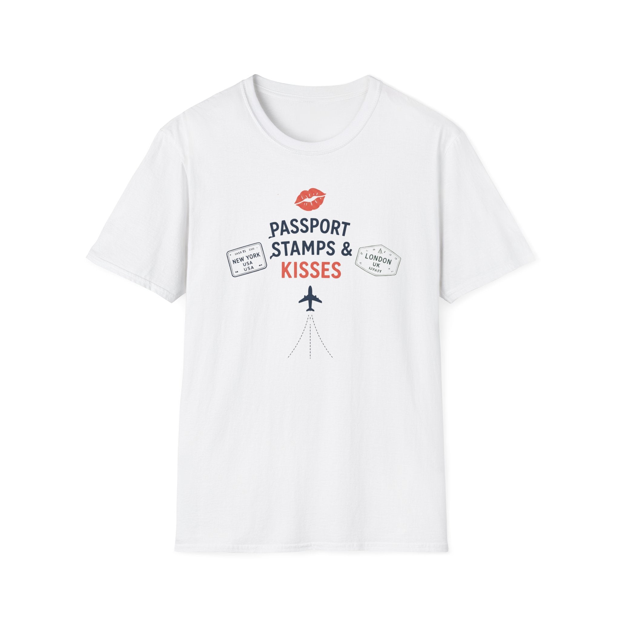 Passport Stamps and Kisses T-Shirt
