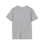 Floral Camper Van 2 T-Shirt in Sport Grey, plain back view.