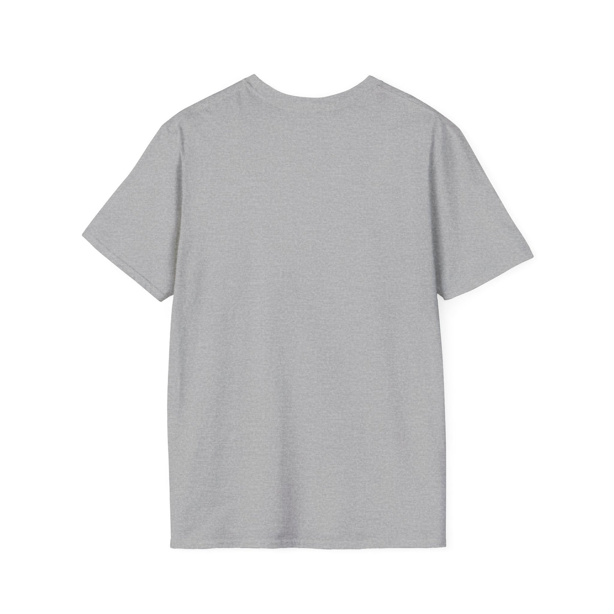 Floral Camper Van 2 T-Shirt in Sport Grey, plain back view.