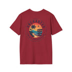 Uncharted Tribe Collective T-Shirt — Shoreline Seal in Antique Cherry Red, back view.