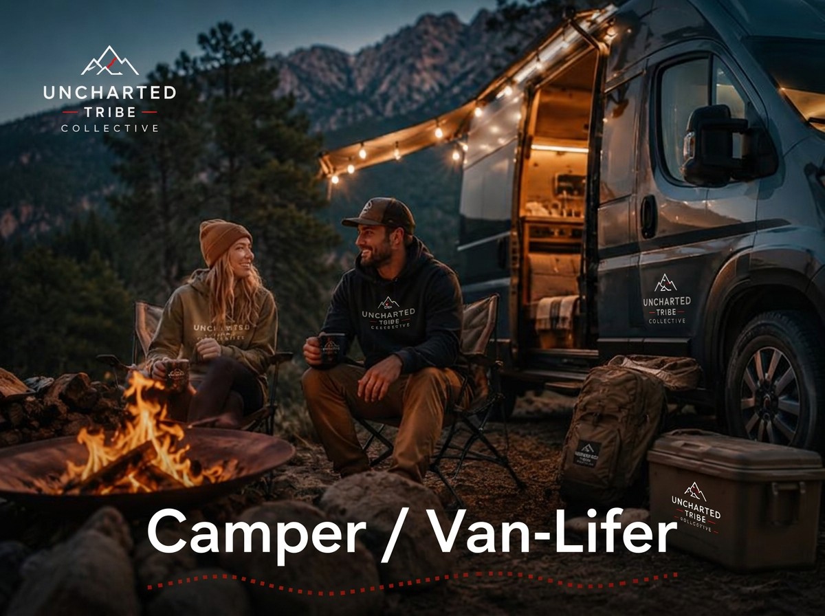 The Camper and Van-Lifer at the fire